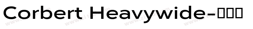 Corbert Heavywide字体转换